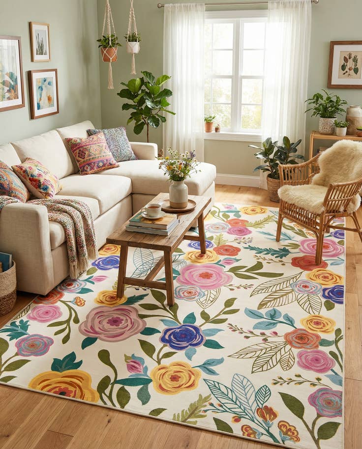 Detail image of 10' x 13' Blossom Rug