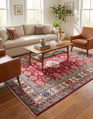5' x 6' 9 Hand Knotted Kazak Rug