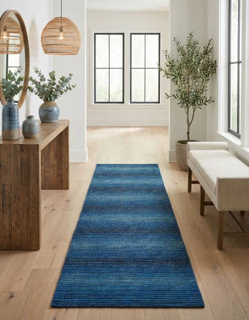 2' 9 x 9' 10 Hand Knotted Darya Wool Runner Rug