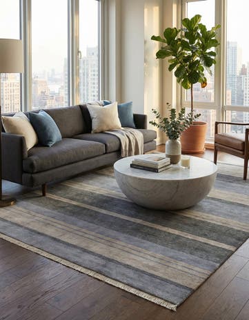 6' 6 x 9' 9 Hand Knotted Darya Wool Rug