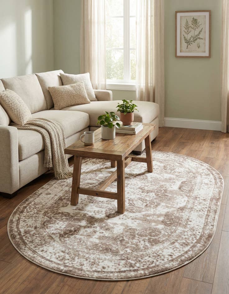 Detail image of 5' 3 x 8' Monaco Oval Rug