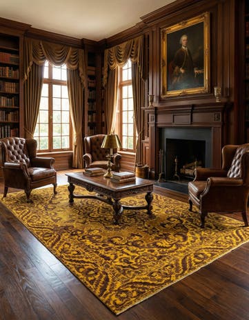 6' 2 x 9' 2 Vintage Royal Wool Rug