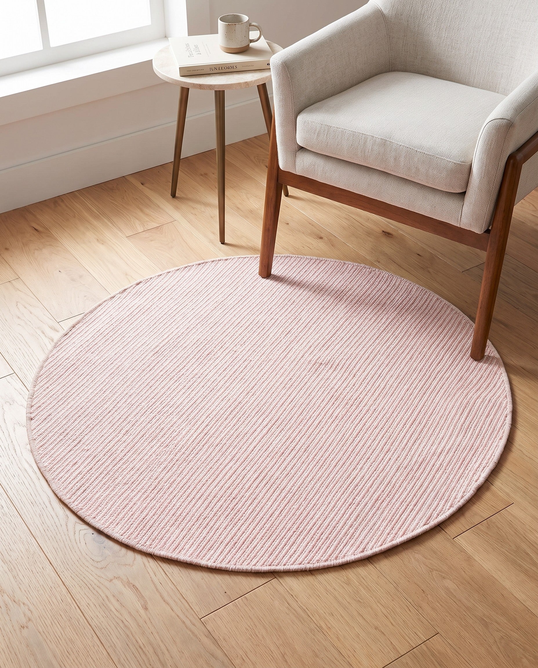 3' 3 x 3' 3 Easy-Clean Jill Zarin Palm Springs Indoor / Outdoor Round Rug