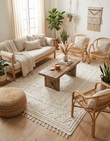 Ivory Boho Rug