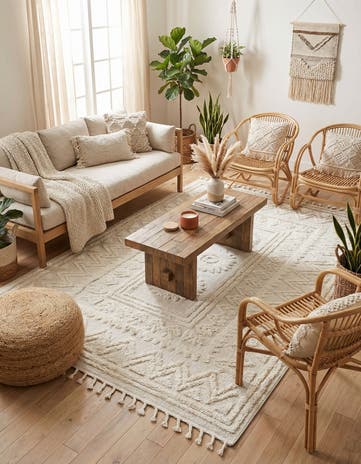 Ivory Boho Rug