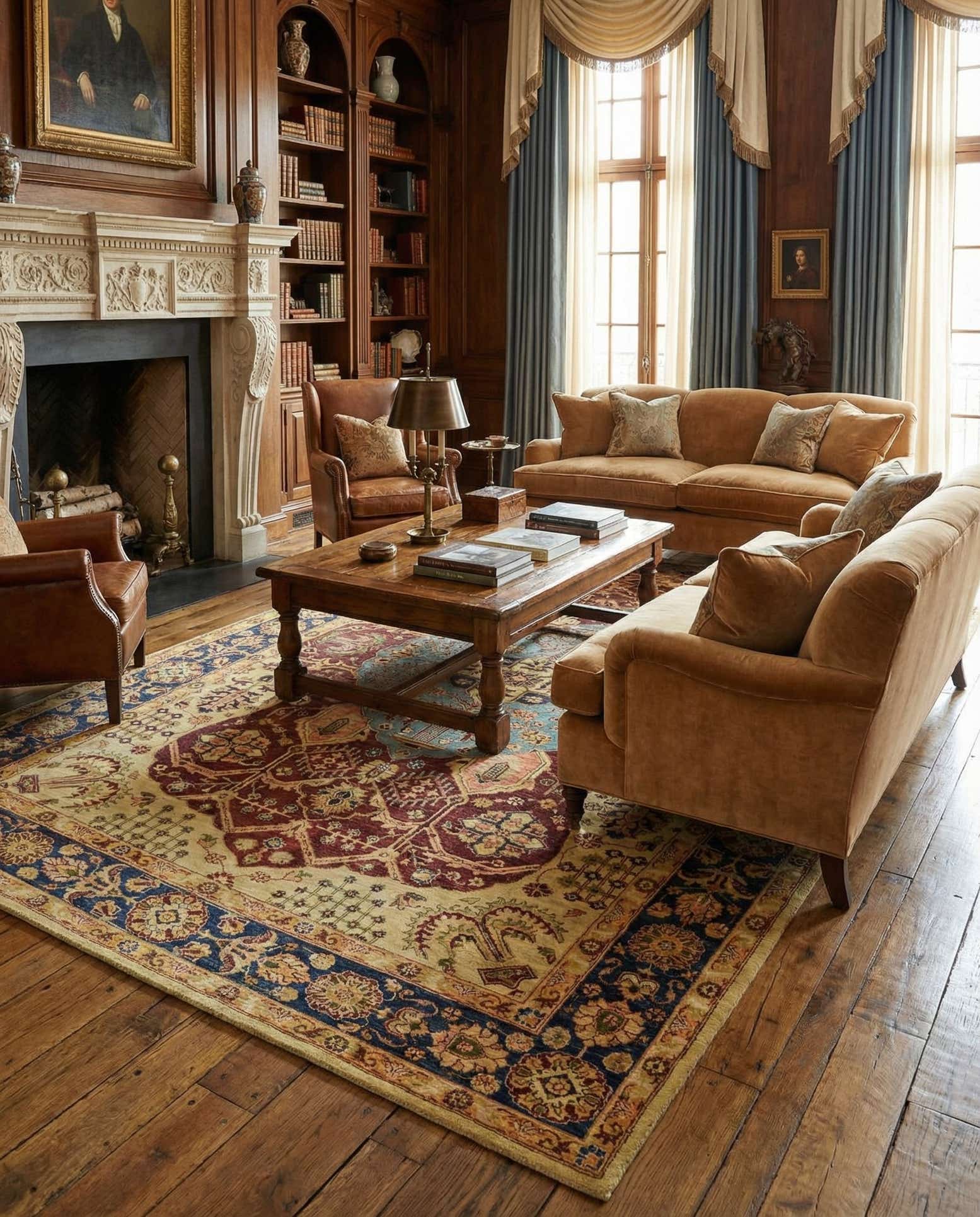 7' x 9' 7 Hand Knotted Ariana Ziegler Rug