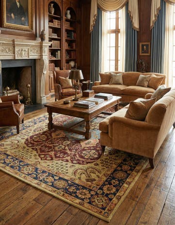7' x 9' 7 Hand Knotted Ariana Ziegler Rug