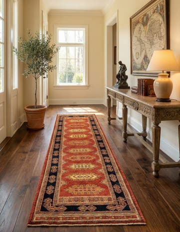 2' 11 x 9' 11 Luribaft Wool Runner Rug