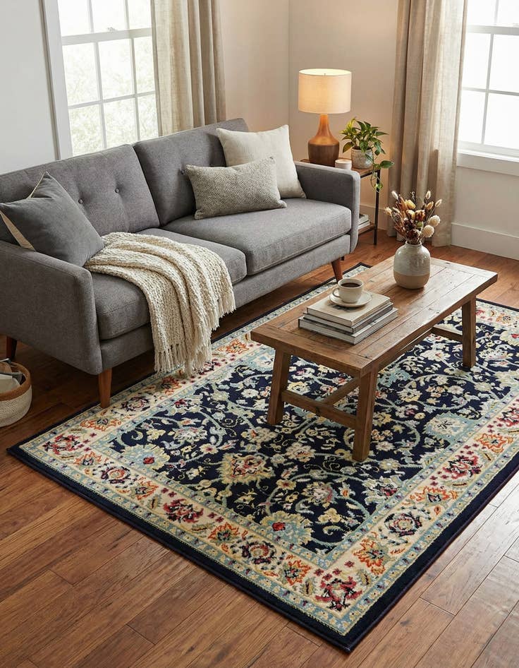 Detail image of 4' x 6' Kashan Design Rug