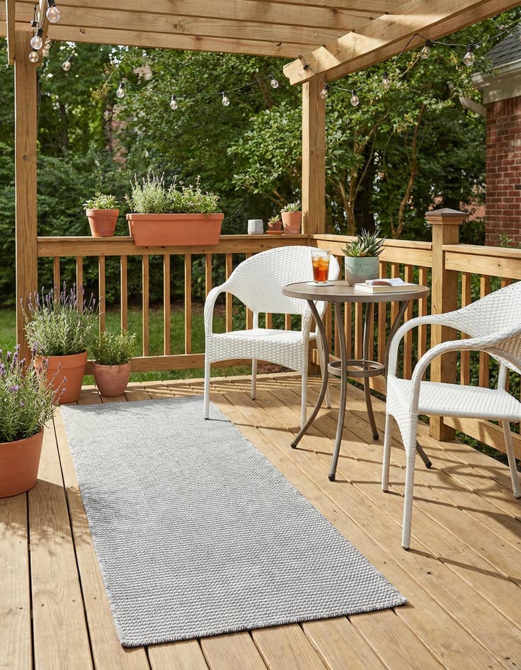 Detail image of  2' x 6' 1  Washable Jill Zarin Palm Springs Indoor / Outdoor Runner Rug