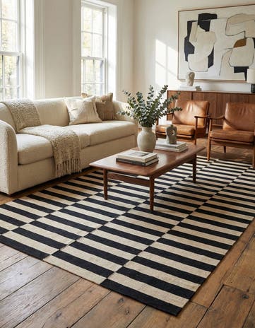 5' 9 x 7' 10 Hand Woven Kilim Modern Wool Rug