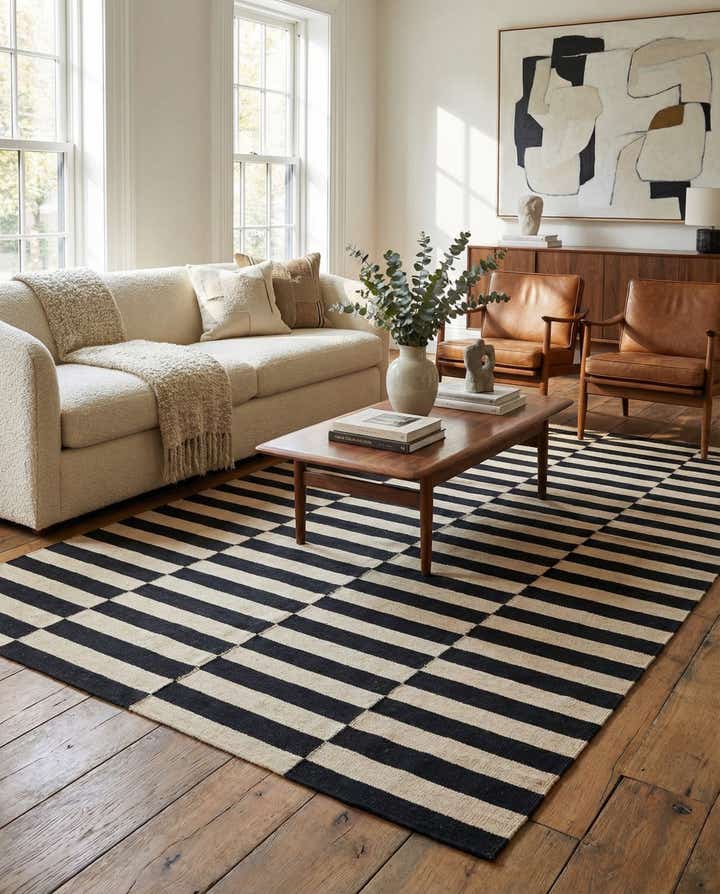 5' 9 x 7' 10 Hand Woven Kilim Modern Wool Rug