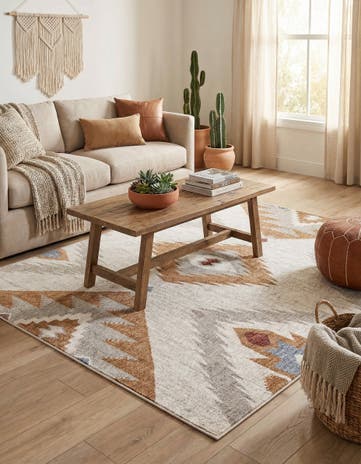5' 3 x 8' Eco Southwestern Rug