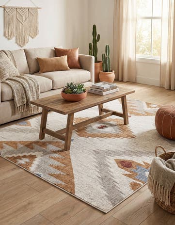 5' 3 x 8' Eco Southwestern Rug