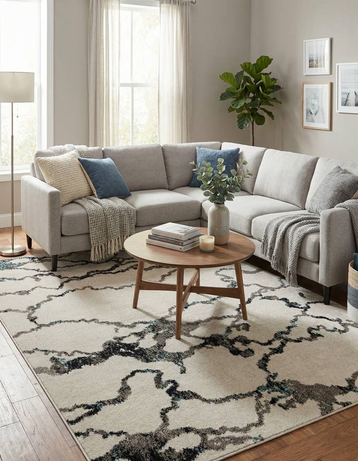 Detail image of 5' 3 x 8' Carrington Rug