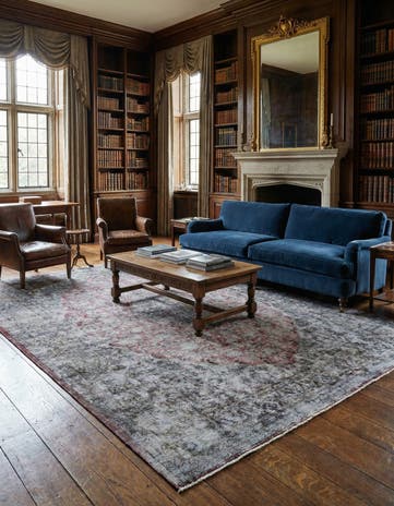 9' 7 x 12' 7 Vintage Royal Wool Rug