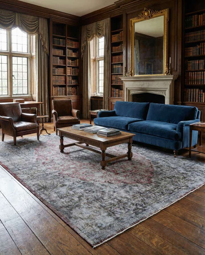 9' 7 x 12' 7 Vintage Royal Wool Rug