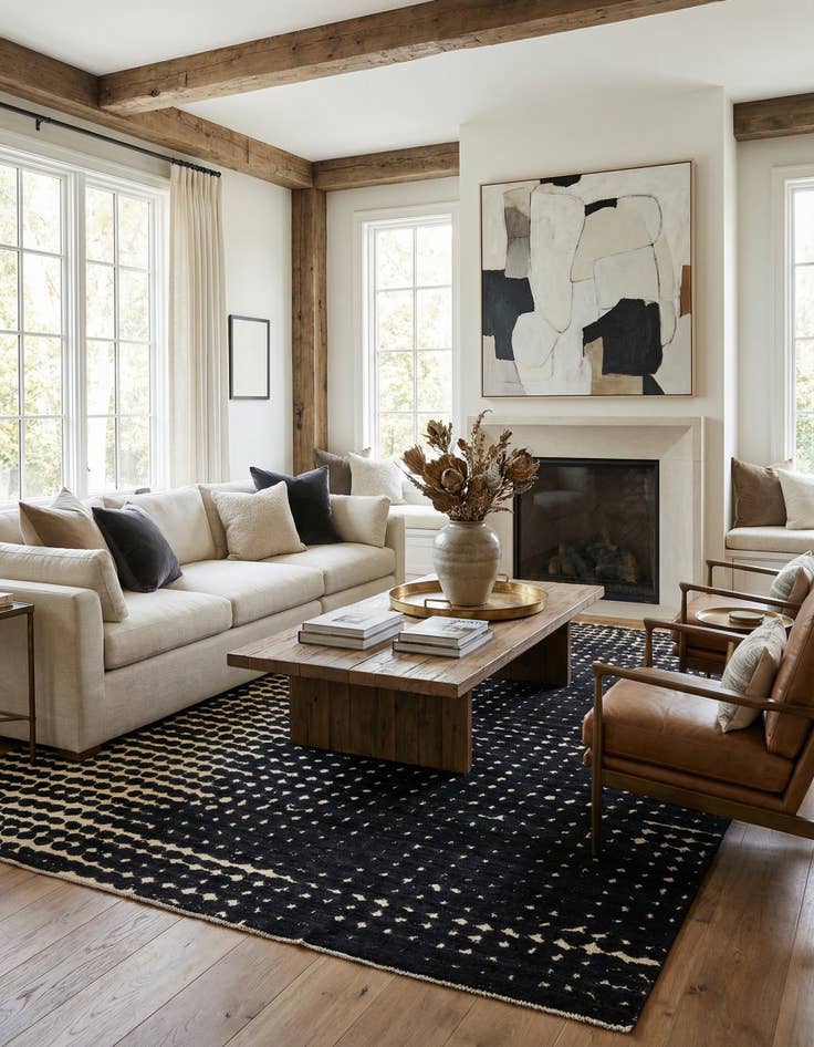 Detail image of 7' 10 x 10' 5  Hand Knotted Darya Wool Rug