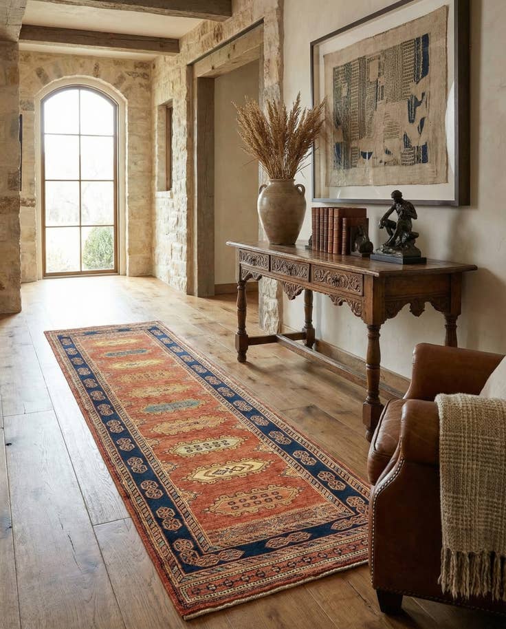 Detail image of 2' 8 x 9' 7 Luribaft Wool Runner Rug