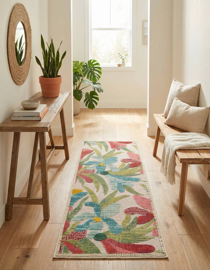 Detail image of 2' x 5' Easy-Clean Casablanca Indoor / Outdoor Runner Rug