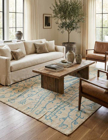 8' 4 x 10' Hand Knotted Darya Wool Rug