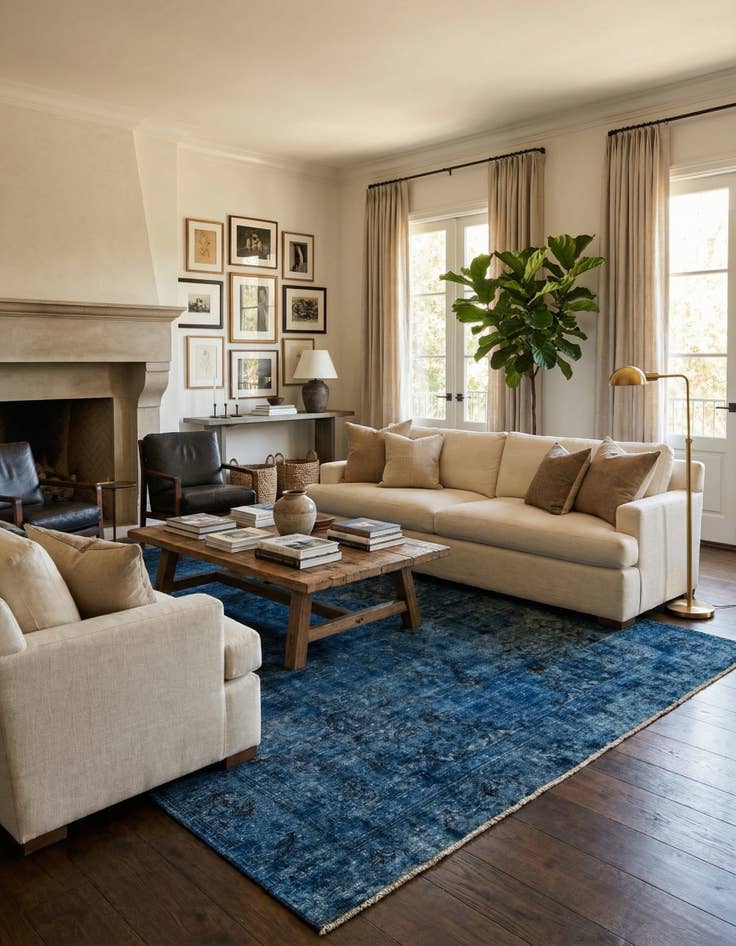 Detail image of 9' 4 x 12'  Hand Knotted Ultra Vintage Persian Wool Rug