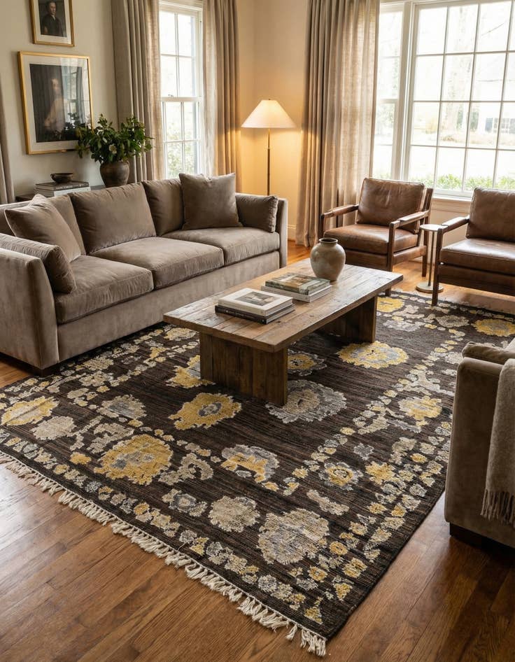 Detail image of 8' 1 x 10' 4  Hand Knotted Darya Wool Rug