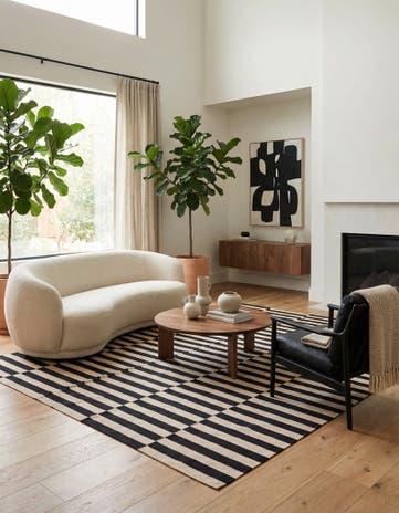 8' 2 x 9' 8 Hand Woven Kilim Modern Wool Rug