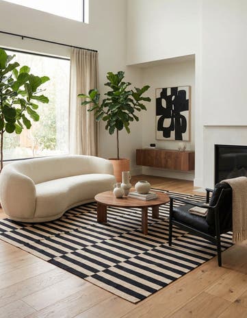 8' 2 x 9' 8 Hand Woven Kilim Modern Wool Rug