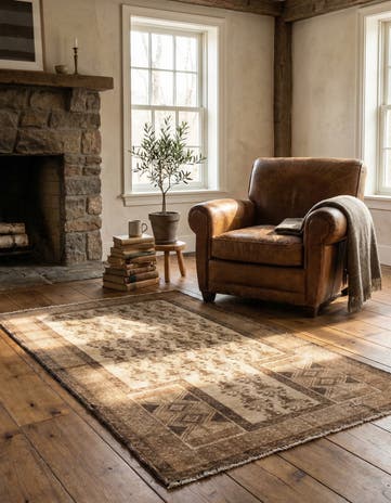 2' 8 x 4' 9 Hand Knotted Ultra Vintage Persian Wool Rug