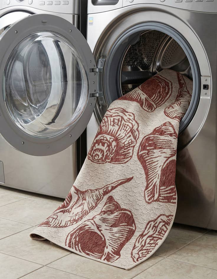 Detail image of  6' x 9'  Washable Coastal Indoor / Outdoor Rug