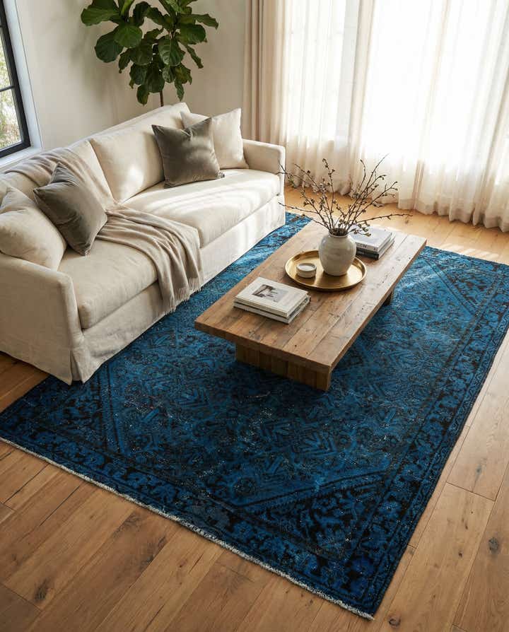 4' 3 x 6' 4 Hand Knotted Ultra Vintage Persian Wool Rug