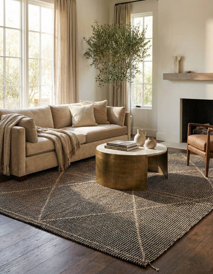 Detail image of 7' 8 x 9' 8  Hand Knotted Darya Wool Rug