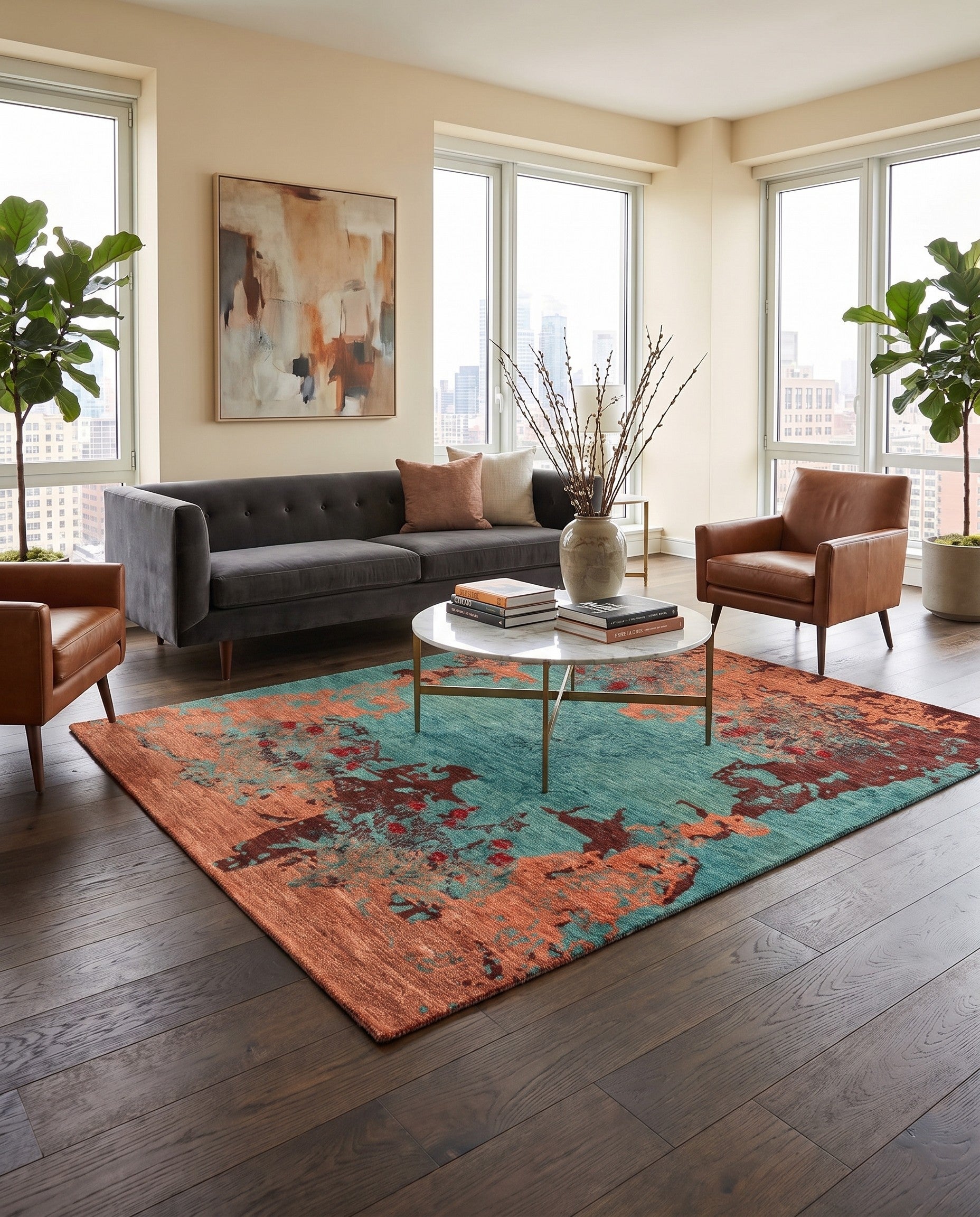 5' 5 x 7' 9 Anar Wool Rug
