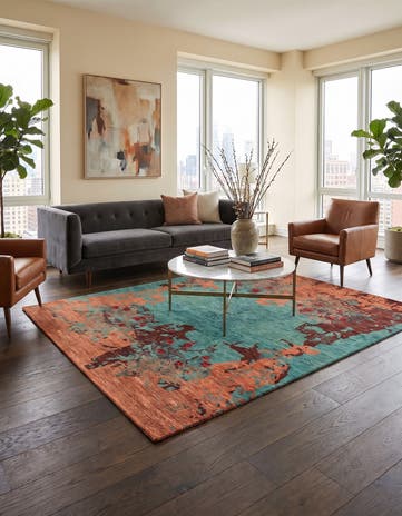 5' 5 x 7' 9 Anar Wool Rug