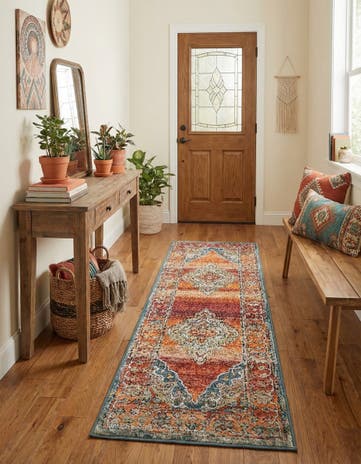 Rust Red Isabella Runner Rug