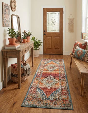 Rust Red Isabella Runner Rug
