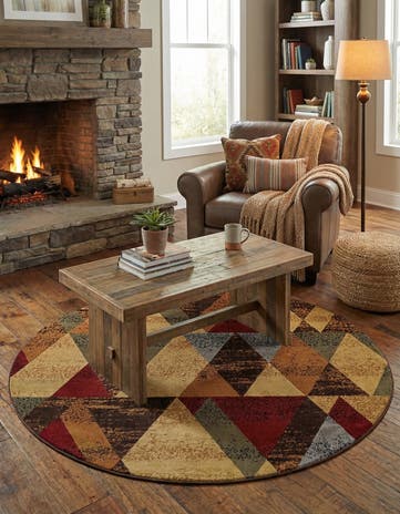 6' x 6' Cafe Round Rug