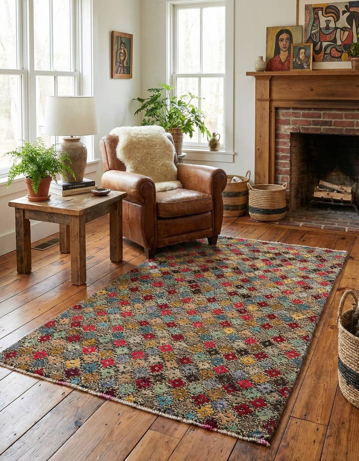 Detail image of 3' x 5' 4 Hand Knotted Balouch Wool Rug