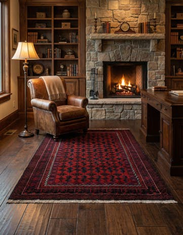 3' 11 x 6' 8 Balouch Wool Rug