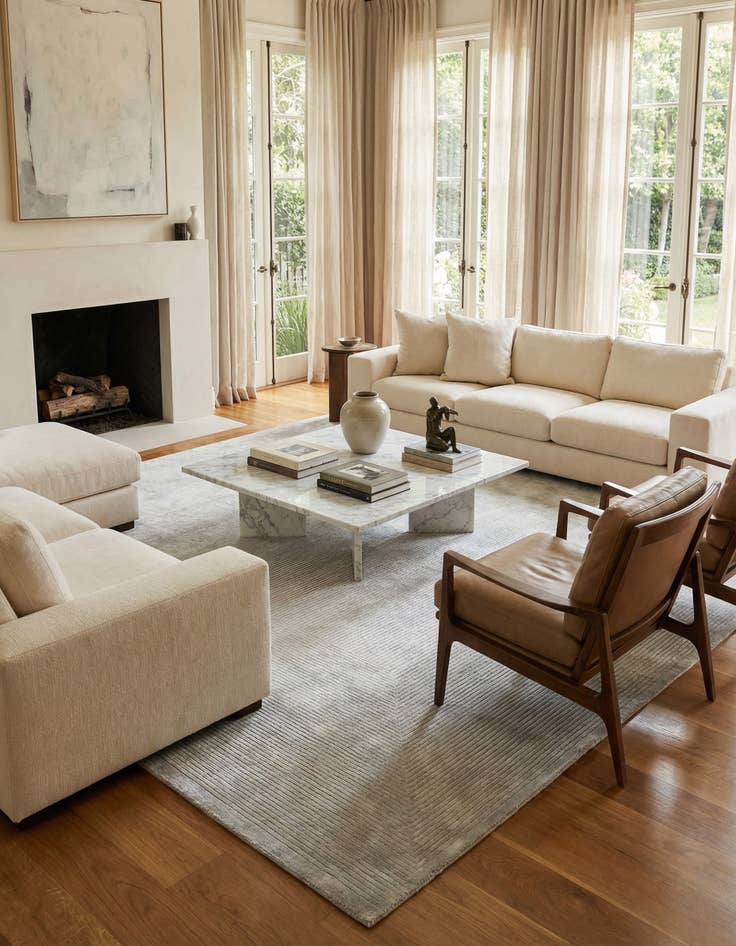 Detail image of 8' 2 x 11' 6  Hand Knotted Darya Wool Rug