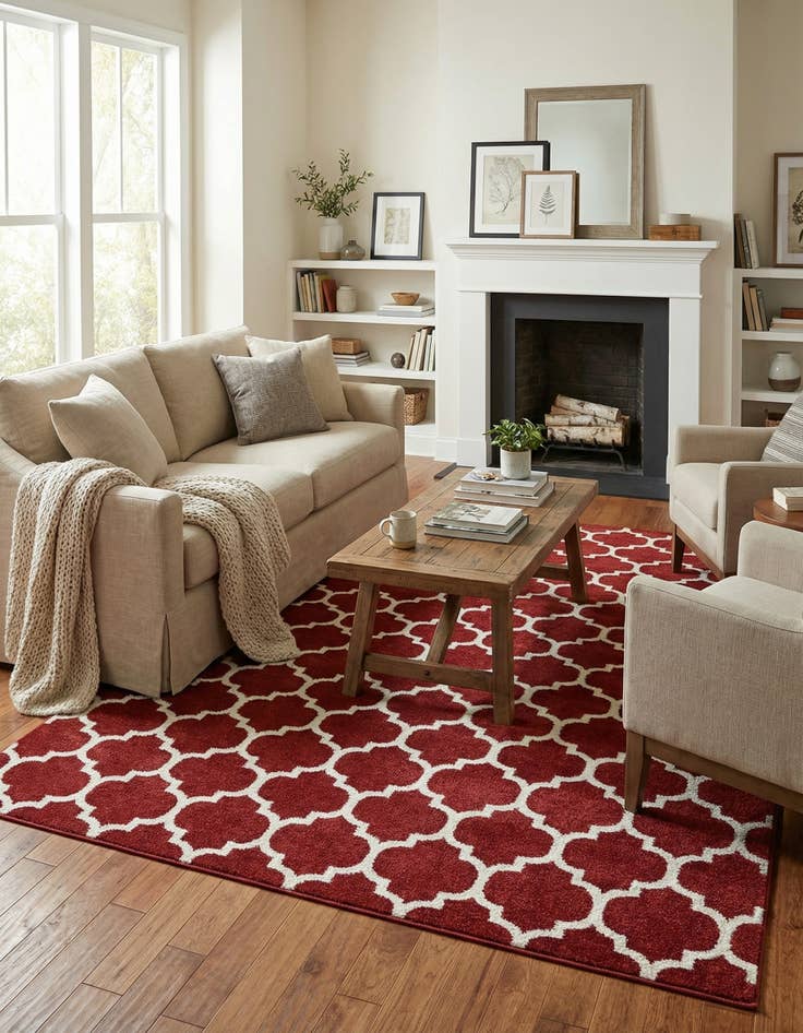 Detail image of  9' x 12' Lattice Rug