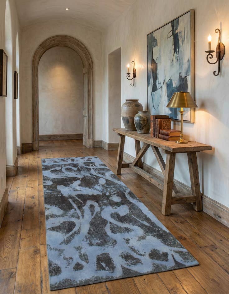 Detail image of 5' 3 x 9' 6  Hand Knotted Ultra Vintage Persian Wool Runner Rug