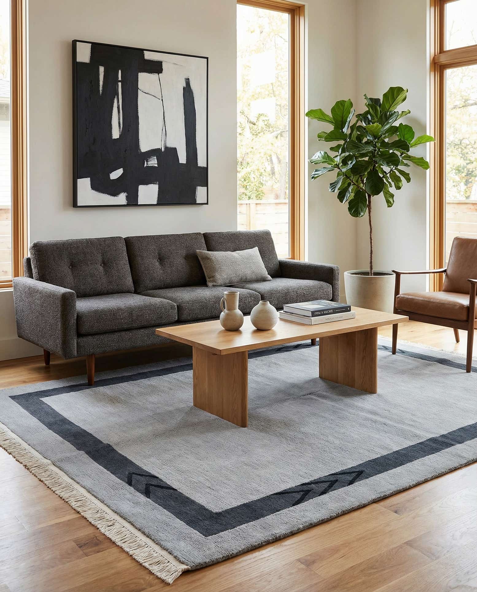 5' 8 x 7' 9 Hand Knotted Tibet Wool Rug