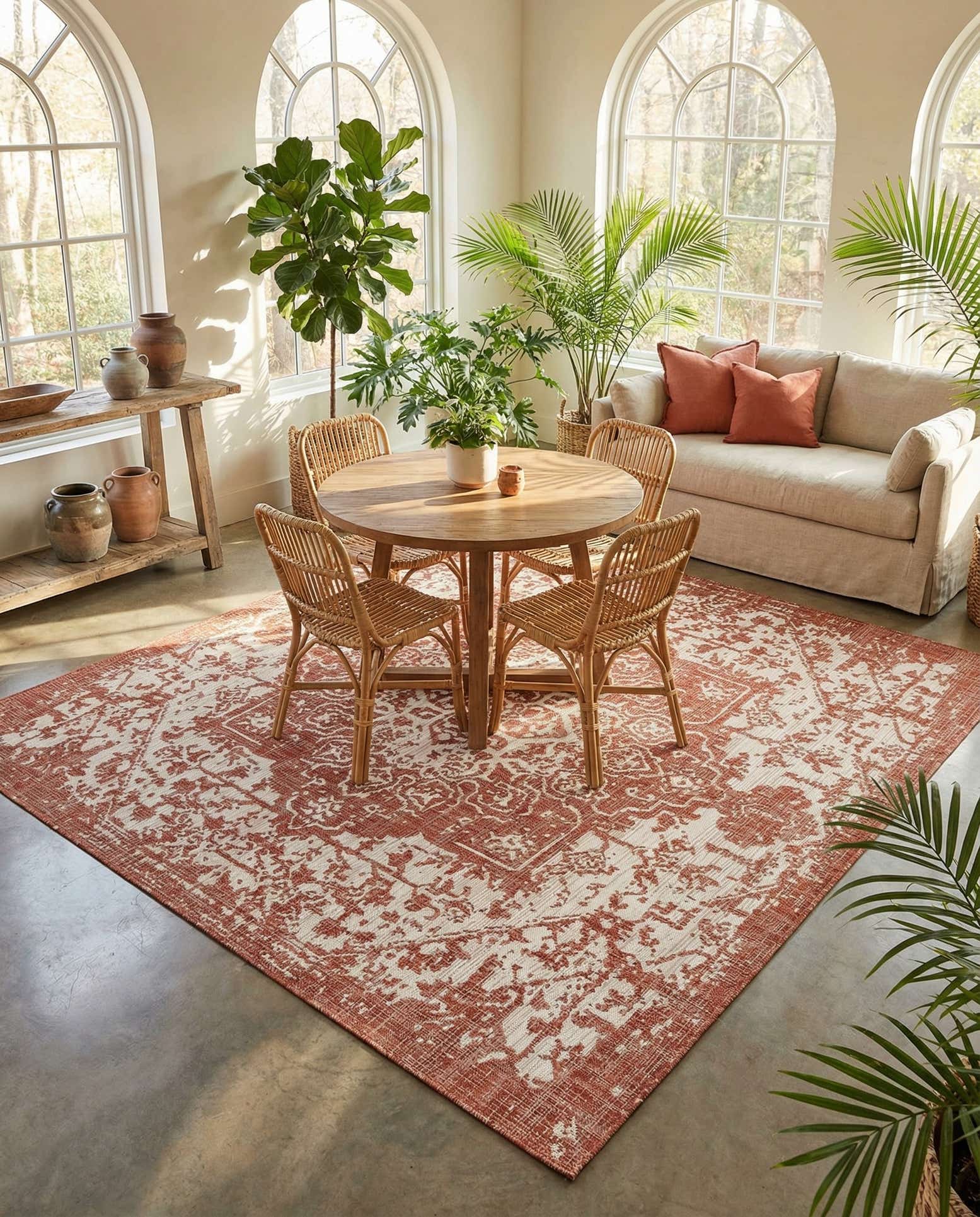 13' x 13' Easy-Clean Jill Zarin Dubai Indoor / Outdoor Square Rug