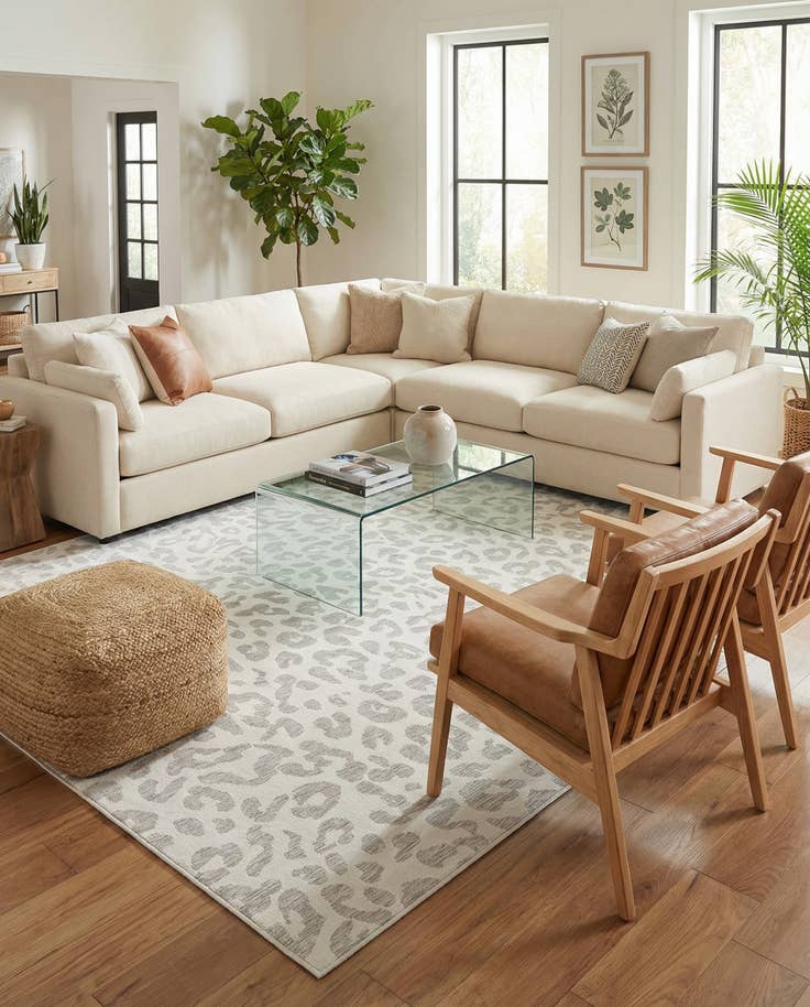 Detail image of 9' x 12' Easy-Clean Safari Indoor / Outdoor Rug