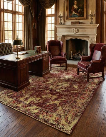 6' 3 x 9' 10 Vintage Royal Wool Rug
