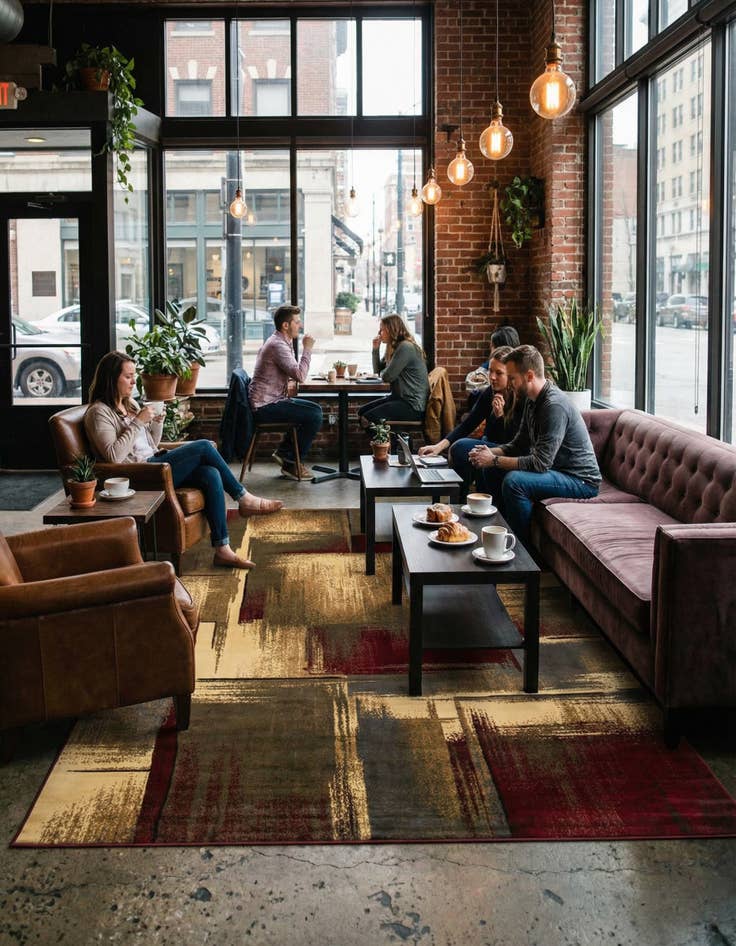 Detail image of 10' x 13' 1 Coffee Shop Rug