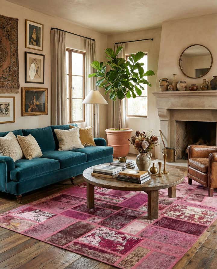 6' 2 x 7' 7 Hand Knotted Ultra Vintage Persian Wool Rug