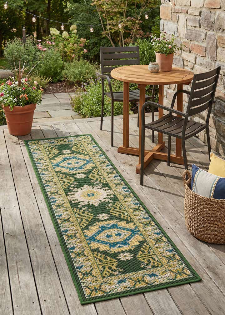 2' x 6' Easy-Clean Baja Indoor / Outdoor Runner Rug